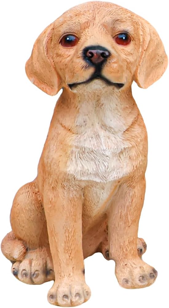 Animal Outdoor Statue Planter Solar Light Welcome Garden Sculpture Resin Flower Pot Decorative Porch Patio Yard Lawn Entryway Figurine with LED Lamp Rustic Plant Holder Ornament Courtyard (B)