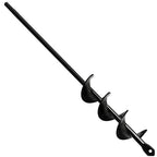 Linkhood Auger Drill Bit, Garden Plant Flower Bulb Auger Rapid Planter Bulb & Bedding Plant Auger for 3/8" Hex Drive Drill Earth Auger Drill Fence Post Umbrella Hole Digger(1.8x15 in/4.6 x37 cm)