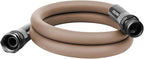 Flexzilla Colors Lead-In Garden Hose 5/8in. x 5ft., Lightweight All-Weather Water Hose, Durable and Flexible, Leak-Free Connections, Brown Mulch