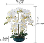 Orchid Artificial Flowers Faux Orchids Classic Orchids Artificial Living Room Planter Artificial Phalaenopsis Flowers Home Furnishing Artificial Flower Natural Look