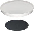 Yukfona Ceramic Plant Saucer Pot Tray 10 Inch, Planter Saucers 4 5 6 7 8 9 10 11 12 13 Inch for Indoors Outdoor, Durable Sturdy Flower Drainage drip Water Tray for Glazed Pots Base (10.7 Inch-White)