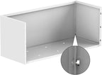 Outdoor Metal Planter Box - Heavy-Duty Rectangular Trough, All-Weather Rust-Resistant Design with 6 Drainage Holes | Large 36x15x15 Inch for Patio, Porch & Garden, White