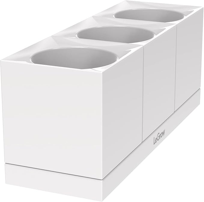 LeGrow Smart Garden Indoor Planter Starter Kit - 3 Patented Design Plant Pots,1 Water Holding Base Tray - (Plants Not Included)