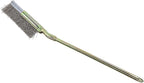 Curved/Straight Head Steel Soft Bonsai Brush - Garden Cleaning Tool - Perfect for Gentle and Effective Cleaning of Bonsai Trees and Plants(Straight Head)