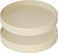 Plant Saucer 6 inch Drip Tray for Ceramic Plastic Pots, 2 Pack Plant Saucers for Indoors, Plastic Planter Flower Pot Saucers for Potted Plants, Planter Water Trays for pots Base (6", Beige)