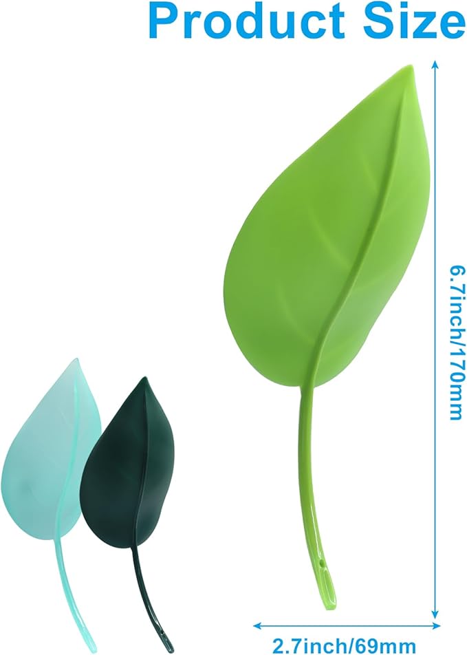 6 PCS Leaf Watering Device - 3 Vibrant Colors Plant Pot Watering Funnels for Indoor & Outdoor Plants, Decorative Leaf-Shaped Water Directing Tools with Robust Plastic