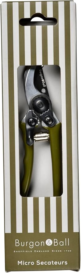 Burgon & Ball Collectors Olive Micro Secateurs