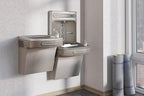 Elkay EZH2O Bottle Filling Station & Versatile Bi-Level ADA Cooler, Filtered Non-Refrigerated Light Gray