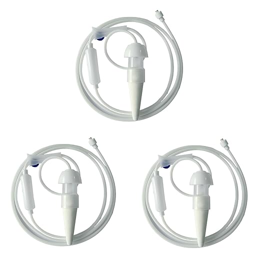 New Upgraded Plant Watering Stakes, Self Watering Stakes with Valve Switch Control, Self Watering Planter Insert for Pots, Automatic Plant Waterer for Vacation/Indoor & Outdoor Use (3)