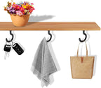 12 Pack Vinyl Coated Ceiling Hooks,Screw-in Mug Hooks,Multi-Function Wall Hooks Kitchen Hooks Cup Hooks for Indoors Outdoors (Black, 1-1/4 Inch)