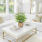 GnFlus Artificial Bamboo Tree Plant 19 inch Tall Potted Fake Bamboo Plant-Faux Bamboo Tree in Woven Pot for Farmhouse Home, Office, Kitchen, Counter Top, Indoor Decor, Money Tree, Lucky Bamboo Tree
