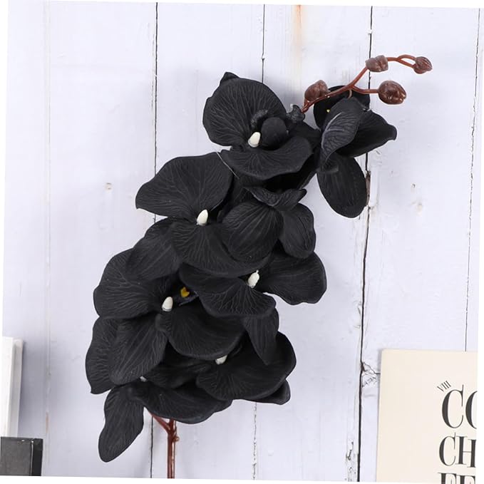 Ciieeo Lifelike Phalaenopsis Orchid Artificial Flower for Home Adornment Perfect Photography Prop Ideal for Living Room Wedding Event