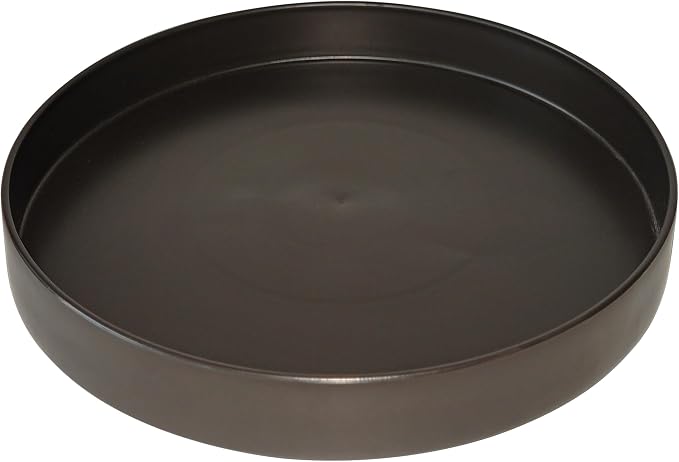 1 Pack 10 inch Plant Saucer Drip Tray, Heavy Sturdy Plastic Planter Flower Pot Drainage Tray Plate Saucers for Indoor Outdoor Garden, Plant Water Drip Trays for pots Base (10", Chocolate)