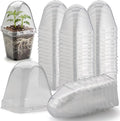 120 Pack Clear Humidity Domes, Transparent Seedling Domes Compatible with 2.7 Inch Square Nursery Pots for Seedlings