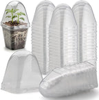 120 Pack Clear Humidity Domes, Transparent Seedling Domes Compatible with 2.7 Inch Square Nursery Pots for Seedlings