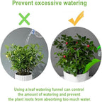 15 Pcs Leaf Plant Watering Devices Leaflow Design Plant Pot Watering Funnel for Outdoor Indoor 3 Color Leaf Watering Funnel