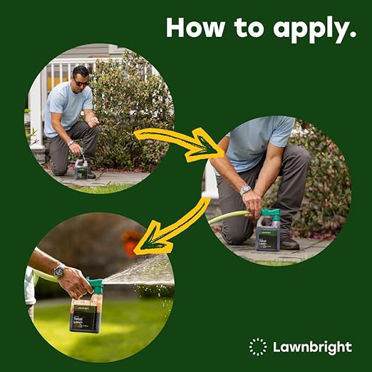 Total Lawn by Lawnbright - Kids & Pet Safe - Phosphorus Free Liquid Fertilizer for Any Grass Type - Lawn Fertilizer with Sea Kelp - Sprayer Included (32 fl. oz)