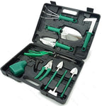 10PCS Gardening Tool Set Plant Care Mechanics Kit Pruning Tools with Carrying Case