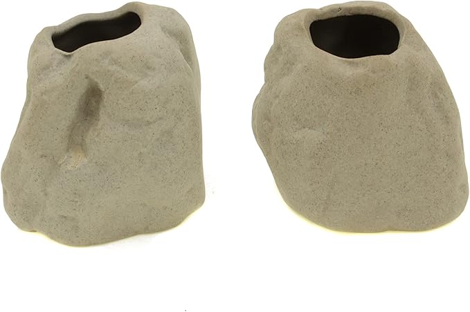 Aquatic Plant Pot,Ceramic Aquatic Decor Plant Cup Holder for Fish Tank Aquarium Aquascape Decoration (M 2pcs)