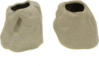 Aquatic Plant Pot,Ceramic Aquatic Decor Plant Cup Holder for Fish Tank Aquarium Aquascape Decoration (M 2pcs)