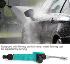 High-Pressure Garden Hose Nozzle Sprayer with Flow Control Valve, Adjustable Watering Wand for Car Washing, Garden Irrigation, and Household Cleaning (11.8in)