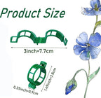Tomato Clips for String Trellis, 50pcs Plant Support Clips - Grape Vine Clips for Garden Netting Climbing Plants, Secured Plastic Plant Clip for Fixing Stem and Vine (50, Green)