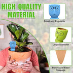 Terracotta Watering Stakes Large Head 4-Pack - Eco-Friendly Indoor/Outdoor Automatic Plant Hydration System, Delightful Slow Release Watering for Time-Saving Care