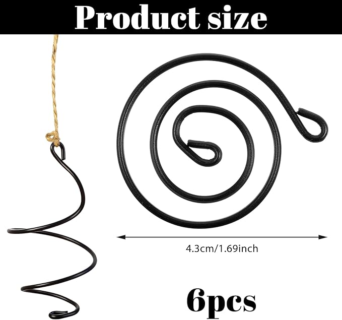 6 Pcs Hanging Air Plant Holder with Ropes Soilless Hanging Plant Holder Modern Plant Stand Display Container Geometric Plant Charms for Tillandsia Succulent Office Home Wall Decor Gifts