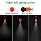 MIXC Irrigation System Greenhouse Watering Systems 1/4 INCH 50FT DIY Auto Drip Irrigation Kit Garden Accessories Automatic Irrigation Equipment for Plants/Lawn