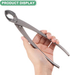 M METERXITY Bonsai Tool - 8.3 Inch High Carbon Steel Concave Cutter, Bonsai Tree Plants Modeling Tools, Applying to Gardening Pruning Knobs/Branches (210mm, Gray)