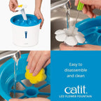 Catit LED Flower Fountain with Triple Action Filter, Cat Drinking Water Fountain, 3 L