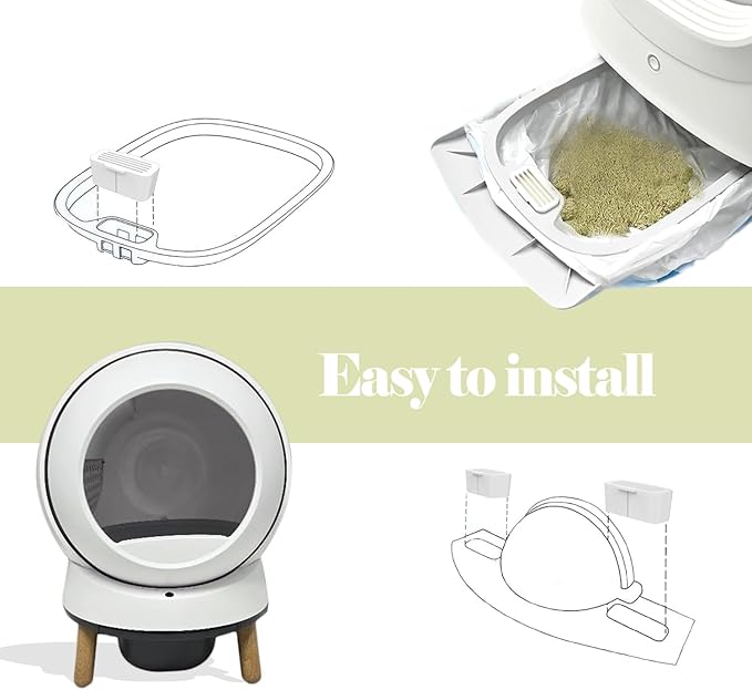 Deodorizer for PetSafe ScoopFree SmartSpin Self-Cleaning Cat Litter Box, Odor Control Compatible with HHOLOVE Self-Cleaning Cat Litter Box, Deodorizer Refill (4 Pack)