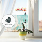 KINGLAKE GARDEN Plant Orchid Clips,100 Pcs Plant Clips Dark Green Plant Orchid Support Clips with Box,Garden Orchid Clips for Supporting Stems Vines Stalks Grow Upright