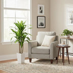 Aveyas 4ft Artificial Dracaena Tree for Home Decor, 4 Feet Real Touch Large Faux Plant Fake Silk Floor Trees with Pot for Indoor Outdoor House Living Room Office (4 ft Tall Including Raised Pot)