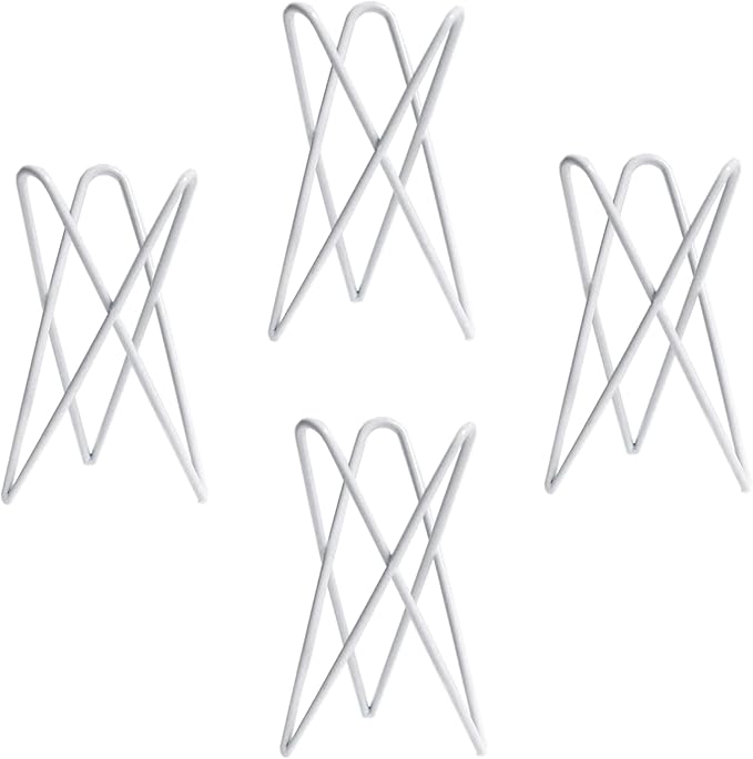 4 Packs Airplant Plants Holder Metal Base Geometric Air Plants Stand Tabletop Air ferns Planter Rack White Tillandsia Display Containers Himmeli Decor .