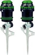 2-Pack Orbit 58573N H2O-Six Gear-Drive Sprinkler on Metal T-Spike