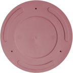 Bloem Mathers 8" Dusty Rose Round Modern Resin Garden Planter Pot with Drainage Holes and Removable Saucer Tray Included