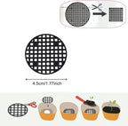 200 Pack Plant Pots Hole Mesh Pad Plastic Flower Pots Drainage Hole Cover Screen Filter for Flower Planters Boxes Ceramic Succulent Planter Terracotta Clay Pot Bonsai Outlet Training Pot