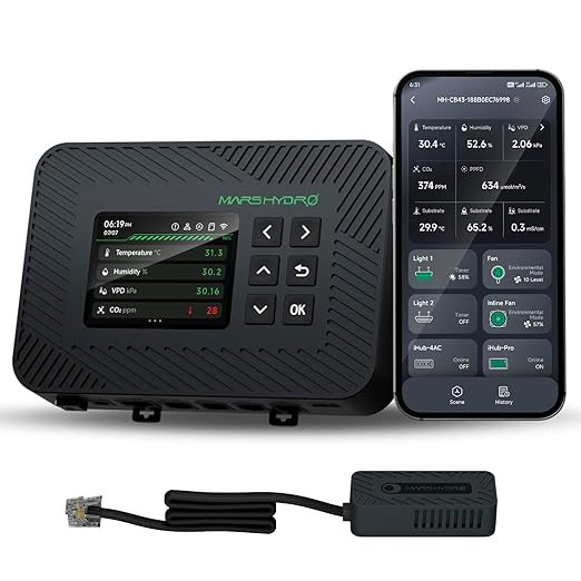MARS HYDRO iControl for Grow Tent, Smart Grow Room Controller, Smart Environmental with Temperature, Humidity, VPD,Timer, Cycle