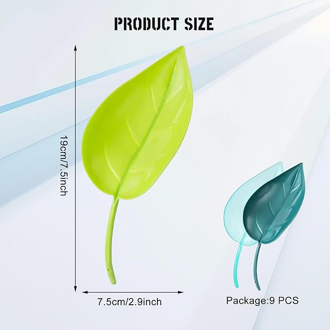Watering Leaves for Plants,3 Color Leaf Plant Watering Devices,Creative Leaf Watering Device,Plant Pot Watering Funnel for Indoor and Outdoor Plants(9Pcs)