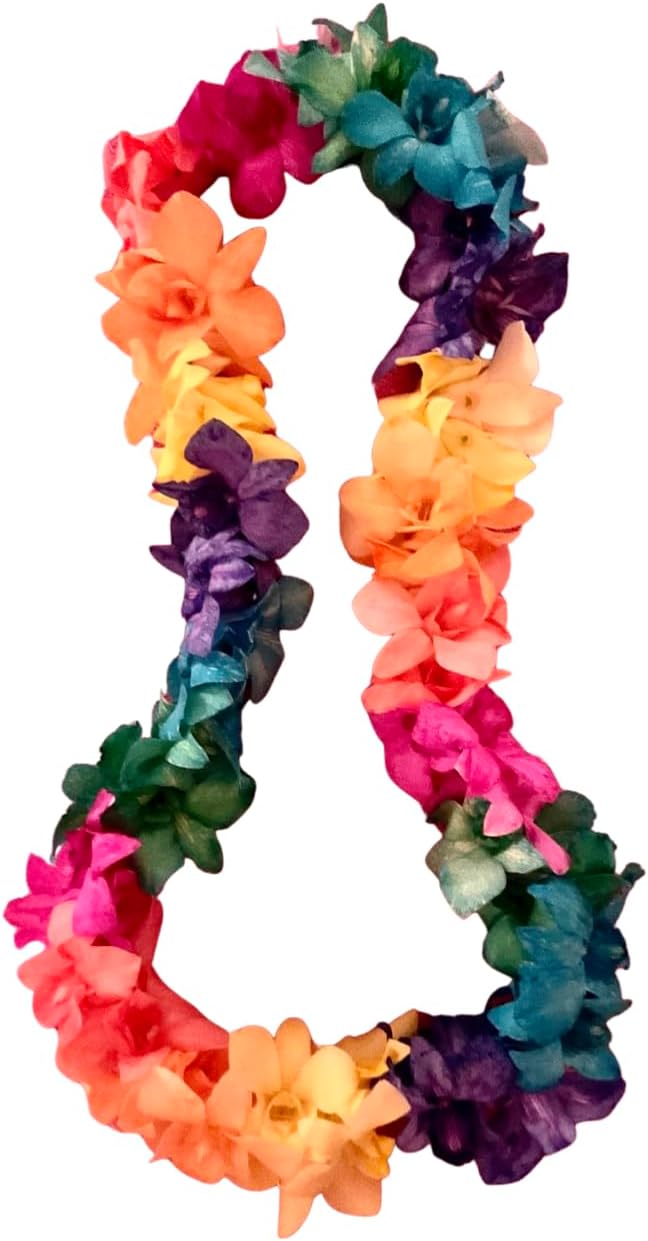 Miami Fresh Orchid Flower OrchidClub USA Sunne Tropical Loose Bloom Head DIY Lei food drink decoration (50 RAINBOW 50 CANDY)