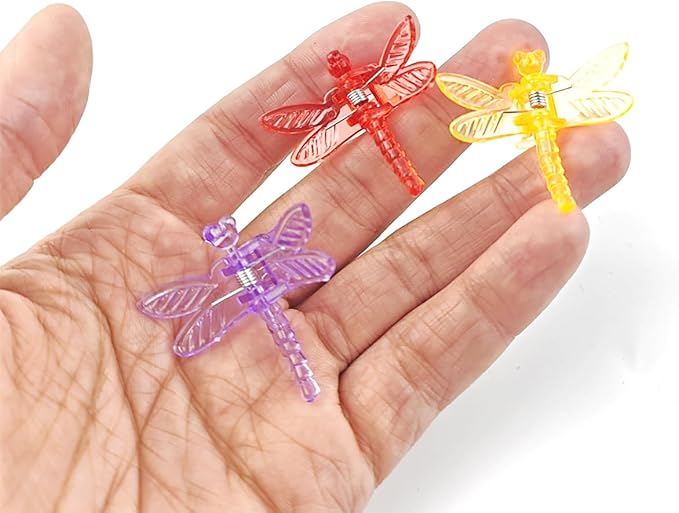 GXXMEI 70PCS Orchid Support Clips - Dragonfly Plant Clips for Orchids, Vines & Flowers