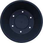 Bloem Terra 4" Diameter Round Navy Resin Planter Pot with Pre-Drilled Drainage Holes for Indoor and Outdoor Gardening