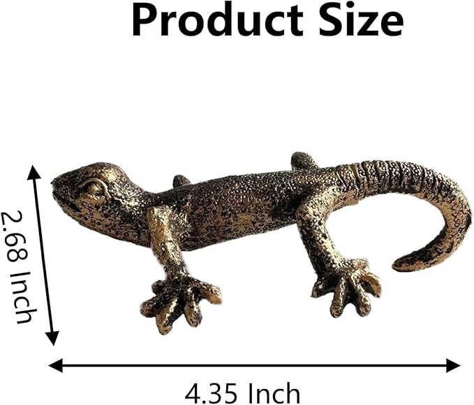 Gecko Hugger Planter Pot Flower Figurine, Resin Climbing Lizard Statue for Garden, Outdoor Fence & Yard Decor，Versatile Vintage Home & Office Decor