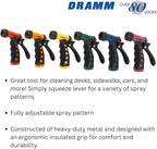 Dramm ColorStorm Premium Pistol Spray Nozzle – Heavy-Duty Adjustable Garden Hose Sprayer with Ergonomic Grip & Variable Water Patterns for Garden, Car, Deck, and Outdoor Cleaning – Orange