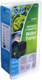 Pennington Aquagarden Aquagarden, Universal Hydroponic & Aquaponic Water Pump, Designed to Run Hydro/Aquaponic Systems, Aquariums, Fountains, Water Features, Max Flow 158 gal/hr, Max Pump Height 5’4”