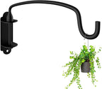 Plant Hook,12 Inch Plant Hanger Bracket Heavy Duty Wall Mounted Hooks for Hanging Bird Feeder, Flower Bracket, Anti Rust Metal Lanterns
