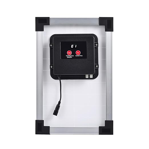 Dioche Drip Irrigation System Solar Powered Drip Irrigation Kit - SelfWatering System with 2200mAh Battery for 30 Pots - 7 Timer Modes, IP65, Ideal for Greenhouses & Outdoor