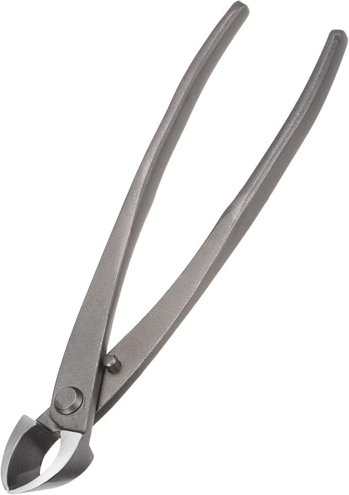 M METERXITY Bonsai Tool - 8.3 Inch High Carbon Steel Concave Cutter, Bonsai Tree Plants Modeling Tools, Applying to Gardening Pruning Knobs/Branches (210mm, Gray)