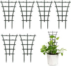 Feitore Plant Trellis Indoor, 6Pcs Stackable Plant Trellis for Climbing Plants Indoor, Small Plant Climbing Trellis for Potted Plants Plastic Climbing Plant Support Trellis for Houseplant Hoya Pothos